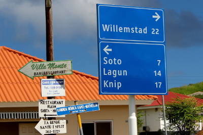 Willemstad - Straßenschild